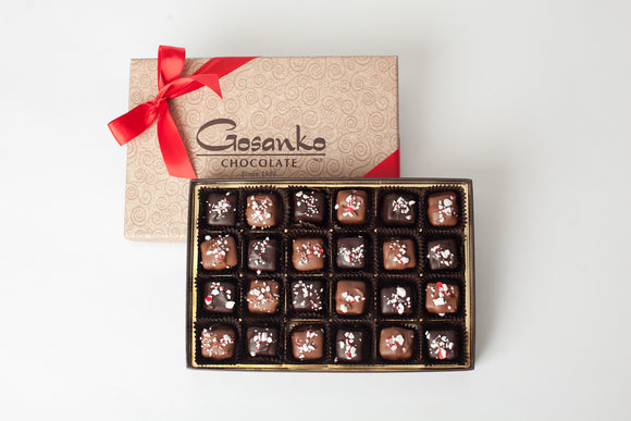 Peppermint Caramels Box of 24
